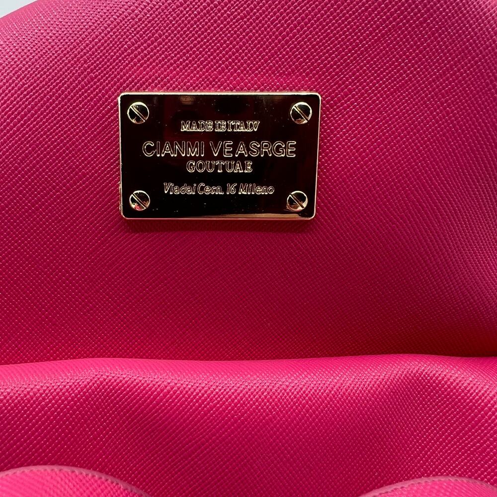 Cianmi Veasrge Goutuae Mini Backpack Purse Hot Pink Cute Ribbon Design - Picture 2 of 9